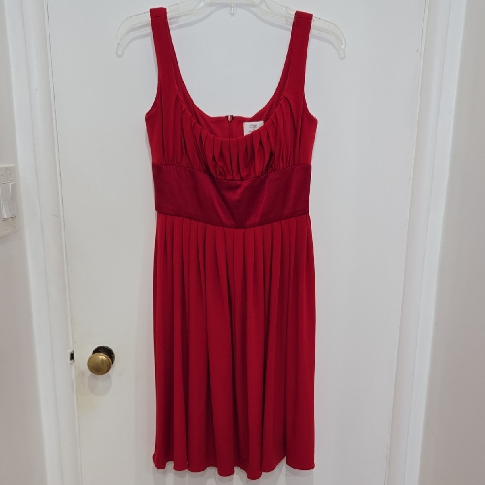 Suzi Chin for Maggy Boutique Red Midi Dress